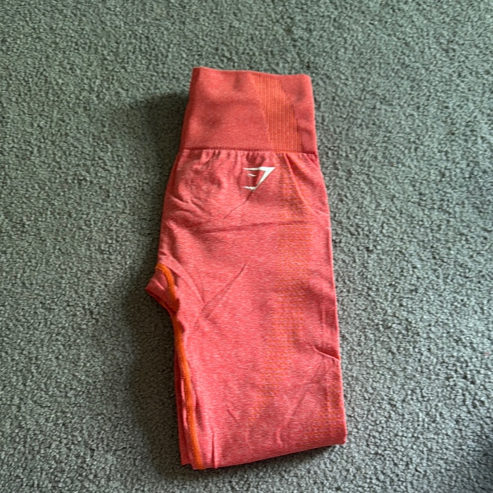 Pink Seamless Ribbed Leggings - Picture 4 of 4